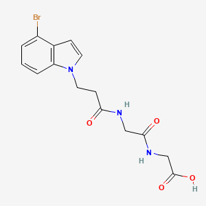 N-[3-(4-bromo-1H-indol-1-yl)propanoyl]glycylglycine