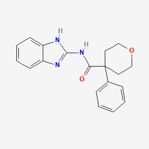 N-(1H-1,3-benzodiazol-2-yl)-4-phenyloxane-4-carboxamide