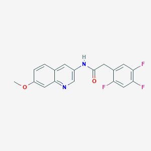 N-(7-methoxyquinolin-3-yl)-2-(2,4,5-trifluorophenyl)acetamide