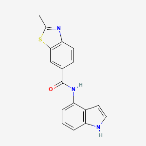 N-(1H-indol-4-yl)-2-methyl-1,3-benzothiazole-6-carboxamide