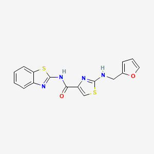 N-(1,3-benzothiazol-2-yl)-2-[(furan-2-ylmethyl)amino]-1,3-thiazole-4-carboxamide