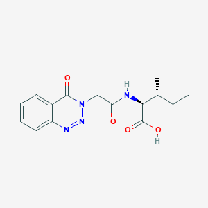 molecular formula C15H18N4O4 B11007709 N-[(4-oxo-1,2,3-benzotriazin-3(4H)-yl)acetyl]-L-isoleucine 