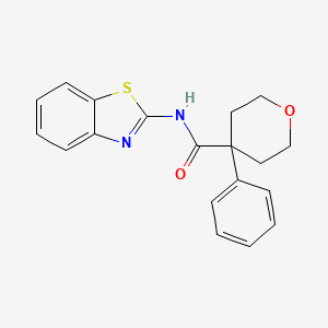 N-(1,3-benzothiazol-2-yl)-4-phenyltetrahydro-2H-pyran-4-carboxamide