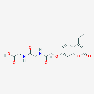 N-{2-[(4-ethyl-2-oxo-2H-chromen-7-yl)oxy]propanoyl}glycylglycine