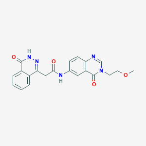 2-(4-hydroxyphthalazin-1-yl)-N-[3-(2-methoxyethyl)-4-oxo-3,4-dihydroquinazolin-6-yl]acetamide