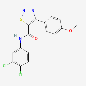 N-(3,4-dichlorophenyl)-4-(4-methoxyphenyl)-1,2,3-thiadiazole-5-carboxamide