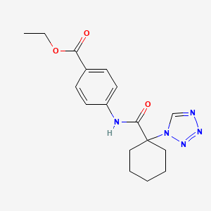 ethyl 4-({[1-(1H-tetrazol-1-yl)cyclohexyl]carbonyl}amino)benzoate