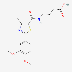 4-({[2-(3,4-Dimethoxyphenyl)-4-methyl-1,3-thiazol-5-yl]carbonyl}amino)butanoic acid