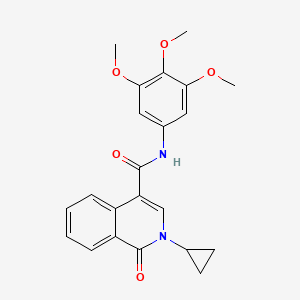 2-cyclopropyl-1-oxo-N-(3,4,5-trimethoxyphenyl)-1,2-dihydroisoquinoline-4-carboxamide