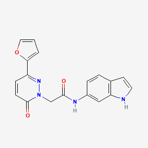 2-[3-(furan-2-yl)-6-oxopyridazin-1(6H)-yl]-N-(1H-indol-6-yl)acetamide