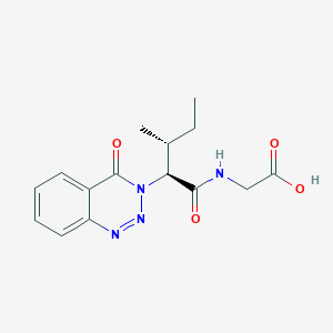 N-[(2S)-3-methyl-2-(4-oxo-1,2,3-benzotriazin-3(4H)-yl)pentanoyl]glycine