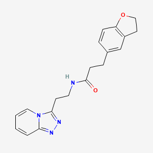 molecular formula C19H20N4O2 B11007910 3-(2,3-dihydro-1-benzofuran-5-yl)-N-[2-([1,2,4]triazolo[4,3-a]pyridin-3-yl)ethyl]propanamide 