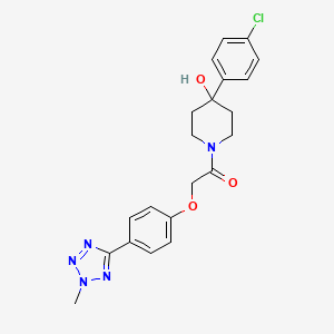 1-[4-(4-chlorophenyl)-4-hydroxypiperidin-1-yl]-2-[4-(2-methyl-2H-tetrazol-5-yl)phenoxy]ethanone