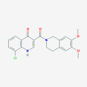 (8-chloro-4-hydroxyquinolin-3-yl)(6,7-dimethoxy-3,4-dihydroisoquinolin-2(1H)-yl)methanone