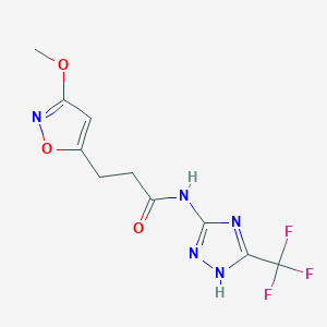 molecular formula C10H10F3N5O3 B11007965 C10H10F3N5O3 