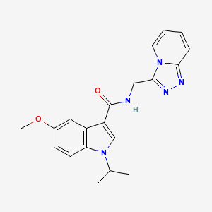 N-([1,2,4]triazolo[4,3-a]pyridin-3-ylmethyl)-1-isopropyl-5-methoxy-1H-indole-3-carboxamide