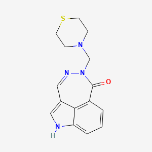 5-(thiomorpholin-4-ylmethyl)-1,5-dihydro-6H-[1,2]diazepino[4,5,6-cd]indol-6-one