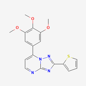 2-(Thiophen-2-yl)-7-(3,4,5-trimethoxyphenyl)[1,2,4]triazolo[1,5-a]pyrimidine