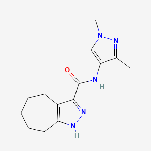 N-(1,3,5-trimethyl-1H-pyrazol-4-yl)-1,4,5,6,7,8-hexahydrocyclohepta[c]pyrazole-3-carboxamide