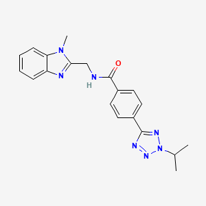 N-[(1-methyl-1H-benzimidazol-2-yl)methyl]-4-[2-(propan-2-yl)-2H-tetrazol-5-yl]benzamide