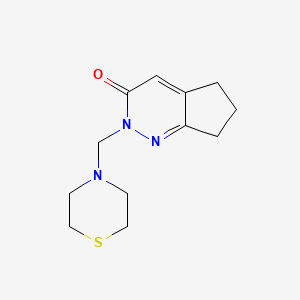 2-(thiomorpholin-4-ylmethyl)-2,5,6,7-tetrahydro-3H-cyclopenta[c]pyridazin-3-one