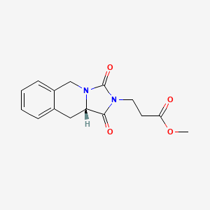 molecular formula C15H16N2O4 B11008088 methyl 3-[(10aS)-1,3-dioxo-1,5,10,10a-tetrahydroimidazo[1,5-b]isoquinolin-2(3H)-yl]propanoate 