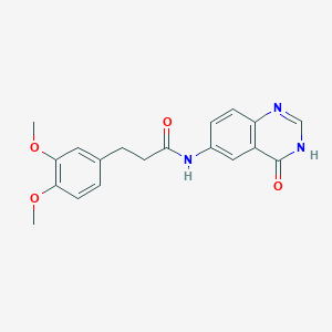 3-(3,4-dimethoxyphenyl)-N-(4-oxo-3,4-dihydroquinazolin-6-yl)propanamide