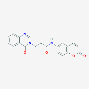 N-(2-oxo-2H-chromen-6-yl)-3-(4-oxoquinazolin-3(4H)-yl)propanamide