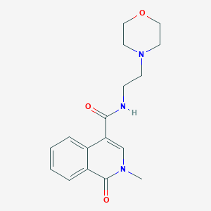 2-methyl-N-[2-(morpholin-4-yl)ethyl]-1-oxo-1,2-dihydroisoquinoline-4-carboxamide