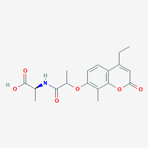 2-{2-[(4-Ethyl-8-methyl-2-oxo-2H-chromen-7-YL)oxy]propanamido}propanoic acid