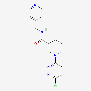 molecular formula C16H18ClN5O B11008169 1-(6-chloropyridazin-3-yl)-N-(pyridin-4-ylmethyl)piperidine-3-carboxamide 