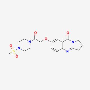 7-{2-[4-(methylsulfonyl)piperazin-1-yl]-2-oxoethoxy}-2,3-dihydropyrrolo[2,1-b]quinazolin-9(1H)-one