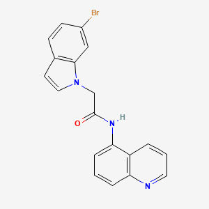 2-(6-bromo-1H-indol-1-yl)-N-(quinolin-5-yl)acetamide