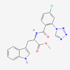 methyl N-{[4-chloro-2-(1H-tetrazol-1-yl)phenyl]carbonyl}-L-tryptophanate