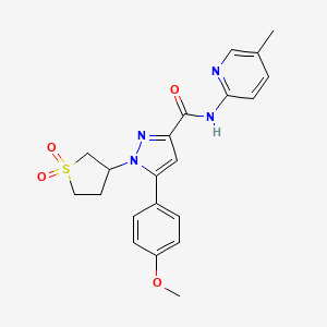 1-(1,1-dioxidotetrahydrothiophen-3-yl)-5-(4-methoxyphenyl)-N-(5-methylpyridin-2-yl)-1H-pyrazole-3-carboxamide