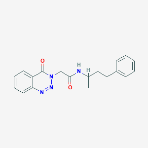 2-(4-oxo-1,2,3-benzotriazin-3(4H)-yl)-N-(4-phenylbutan-2-yl)acetamide