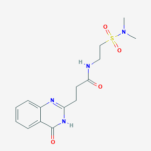 N-[2-(dimethylsulfamoyl)ethyl]-3-(4-hydroxyquinazolin-2-yl)propanamide