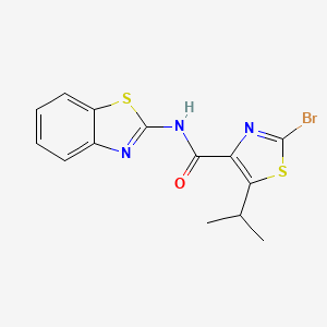 molecular formula C14H12BrN3OS2 B11008404 C14H12BrN3OS2 