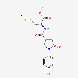 methyl N-{[1-(4-bromophenyl)-5-oxopyrrolidin-3-yl]carbonyl}-L-methioninate