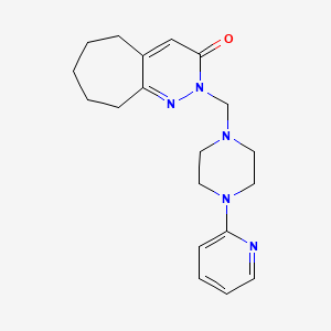 2-{[4-(pyridin-2-yl)piperazin-1-yl]methyl}-2,5,6,7,8,9-hexahydro-3H-cyclohepta[c]pyridazin-3-one