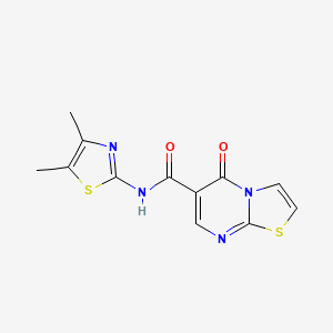 N-[(2Z)-4,5-dimethyl-1,3-thiazol-2(3H)-ylidene]-5-oxo-5H-[1,3]thiazolo[3,2-a]pyrimidine-6-carboxamide