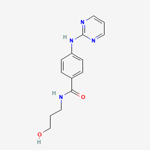 N-(3-hydroxypropyl)-4-(pyrimidin-2-ylamino)benzamide