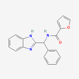 N-[1H-benzimidazol-2-yl(phenyl)methyl]furan-2-carboxamide