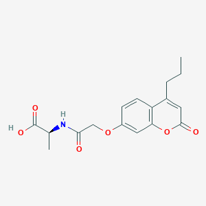 N-{[(2-oxo-4-propyl-2H-chromen-7-yl)oxy]acetyl}-L-alanine