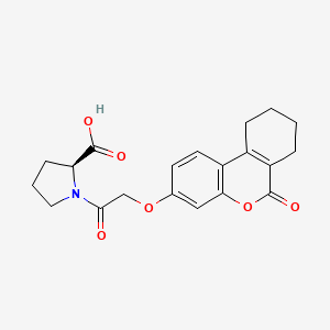 1-{[(6-oxo-7,8,9,10-tetrahydro-6H-benzo[c]chromen-3-yl)oxy]acetyl}-L-proline