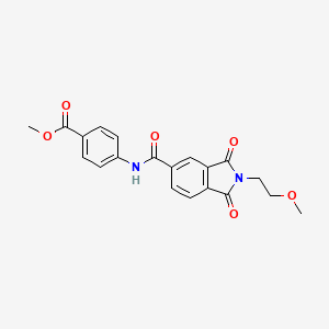 methyl 4-({[2-(2-methoxyethyl)-1,3-dioxo-2,3-dihydro-1H-isoindol-5-yl]carbonyl}amino)benzoate