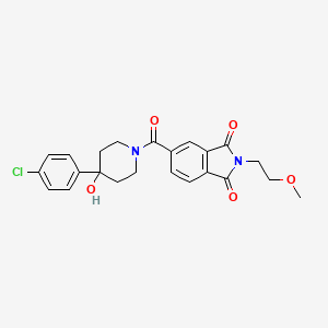 5-{[4-(4-chlorophenyl)-4-hydroxypiperidin-1-yl]carbonyl}-2-(2-methoxyethyl)-1H-isoindole-1,3(2H)-dione