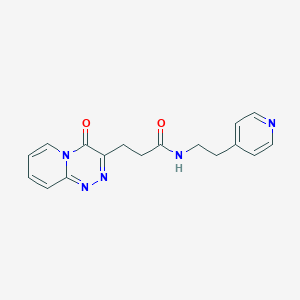 molecular formula C17H17N5O2 B11008582 3-(4-oxo-4H-pyrido[2,1-c][1,2,4]triazin-3-yl)-N-[2-(pyridin-4-yl)ethyl]propanamide 