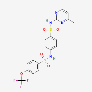 N-{4-[(4-methylpyrimidin-2-yl)sulfamoyl]phenyl}-4-(trifluoromethoxy)benzenesulfonamide