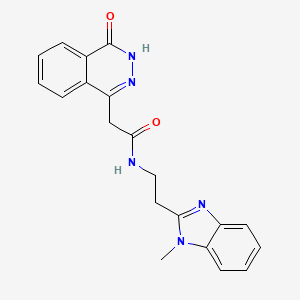 2-(4-hydroxyphthalazin-1-yl)-N-[2-(1-methyl-1H-benzimidazol-2-yl)ethyl]acetamide